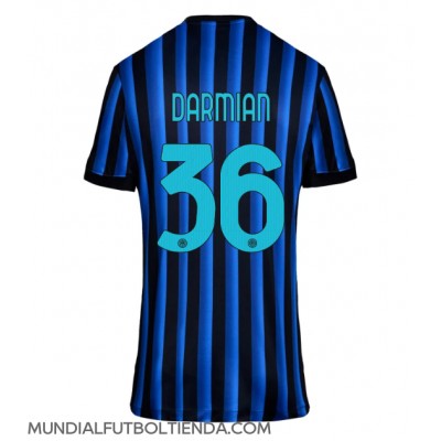 Camiseta Inter Milan Matteo Darmian #36 Primera Equipación Replica 2025-26 para mujer mangas cortas Camiseta Inter Milan Matteo Darmian #36 Primera Equipación Replica 2025-26 para mujer mangas cortas